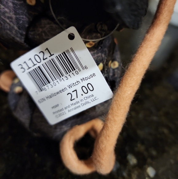 Annalee Halloween Witch Mouse - Picture 3 of 3